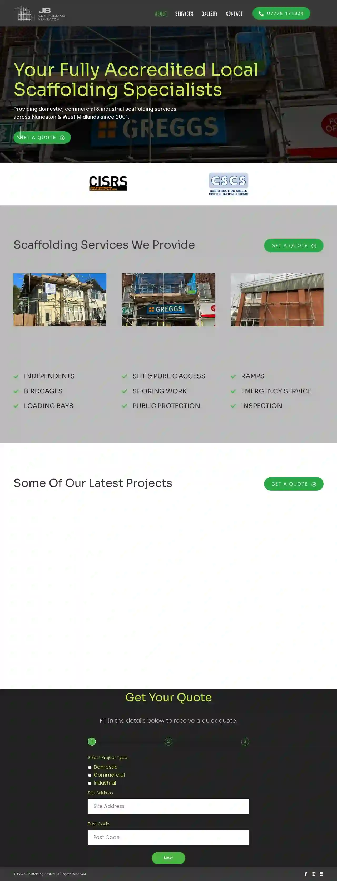 JB Scaffolding Nuneaton
