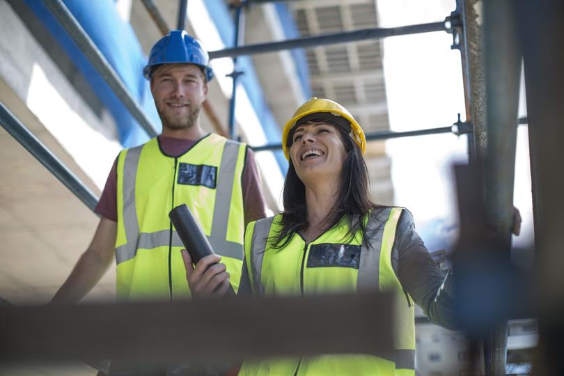 Scaffolding on a construction site | ScaffoldingHQ