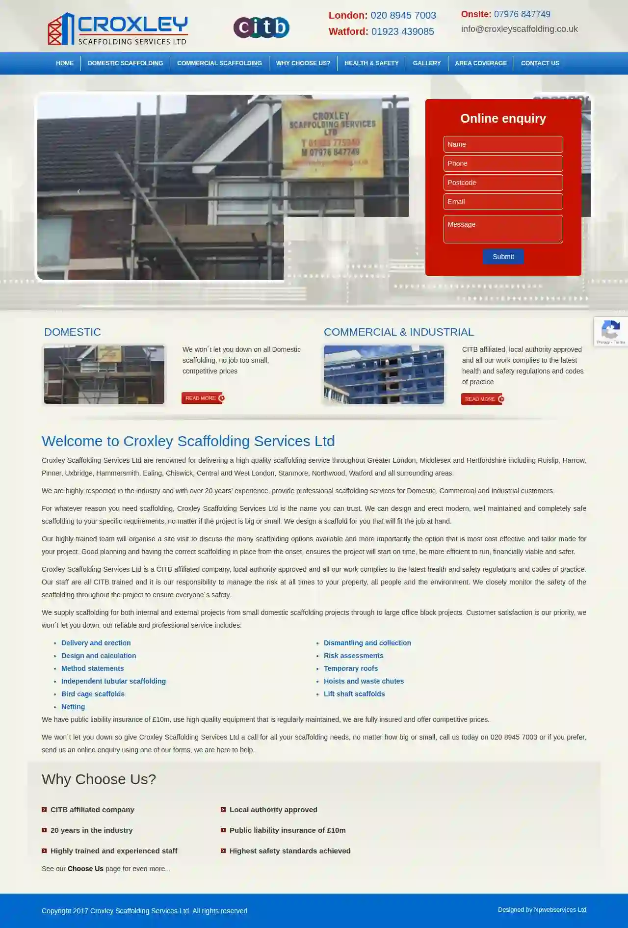 Croxley Scaffolding Services Ltd