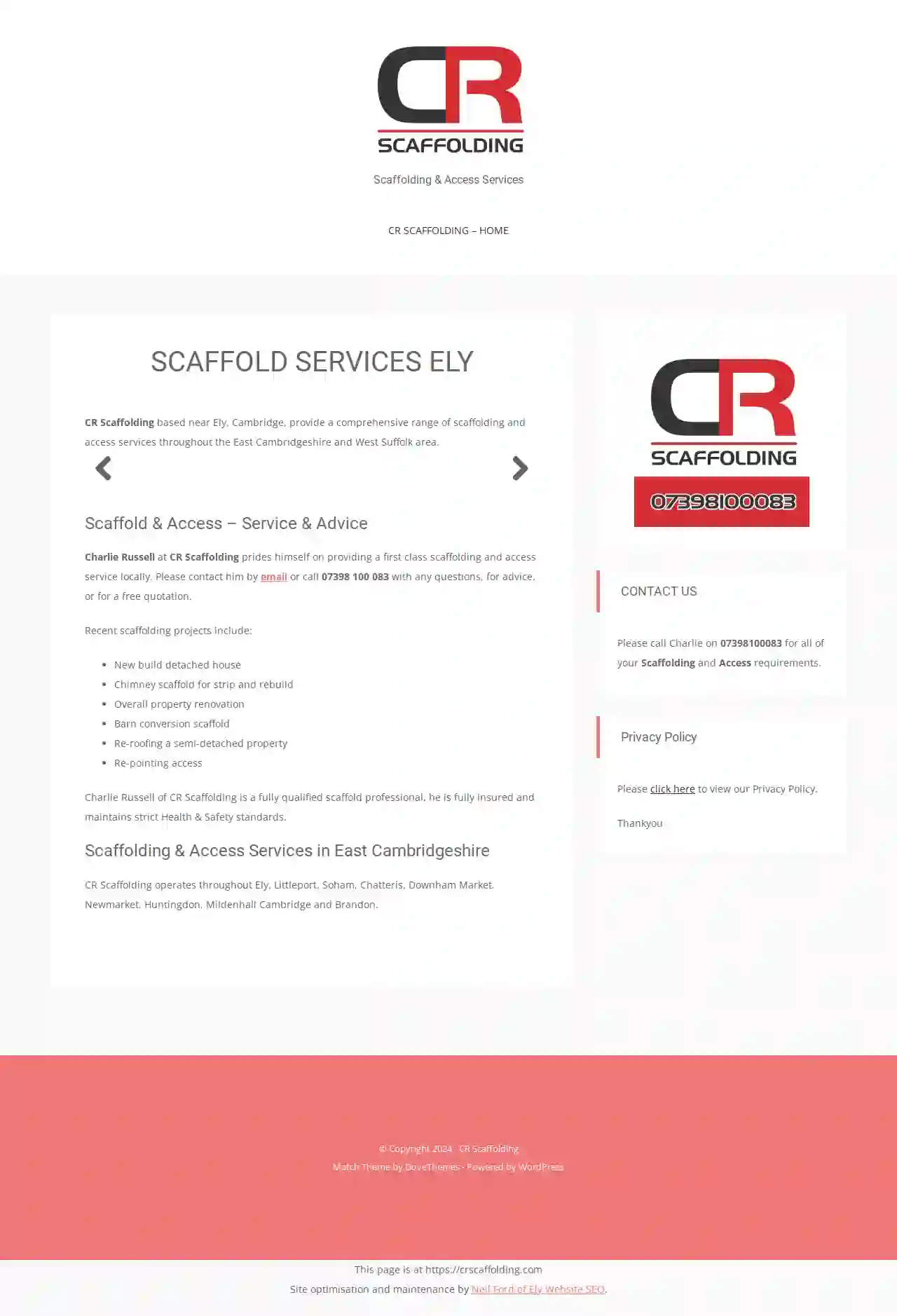 CR Scaffolding