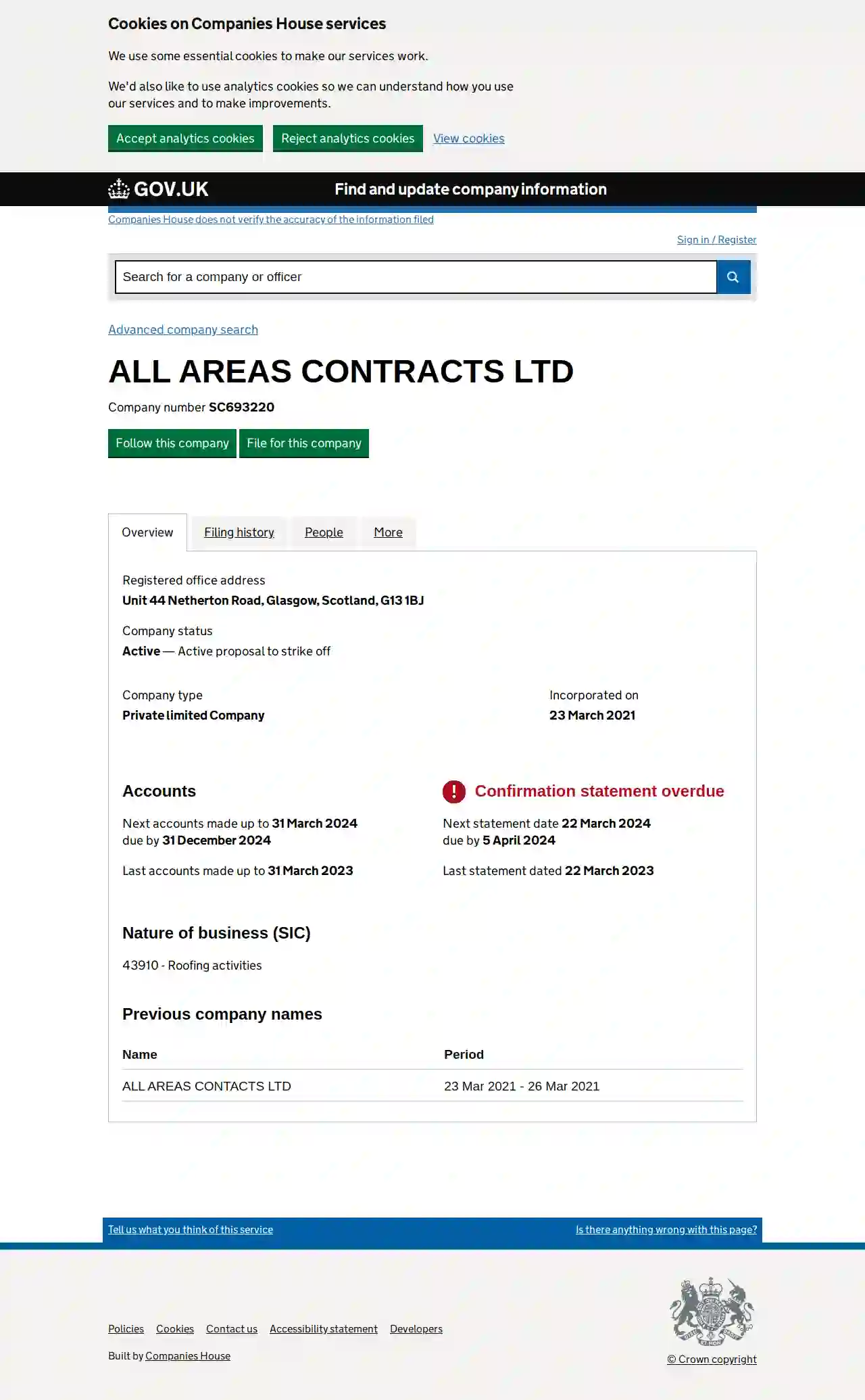 All Areas Contracts Ltd