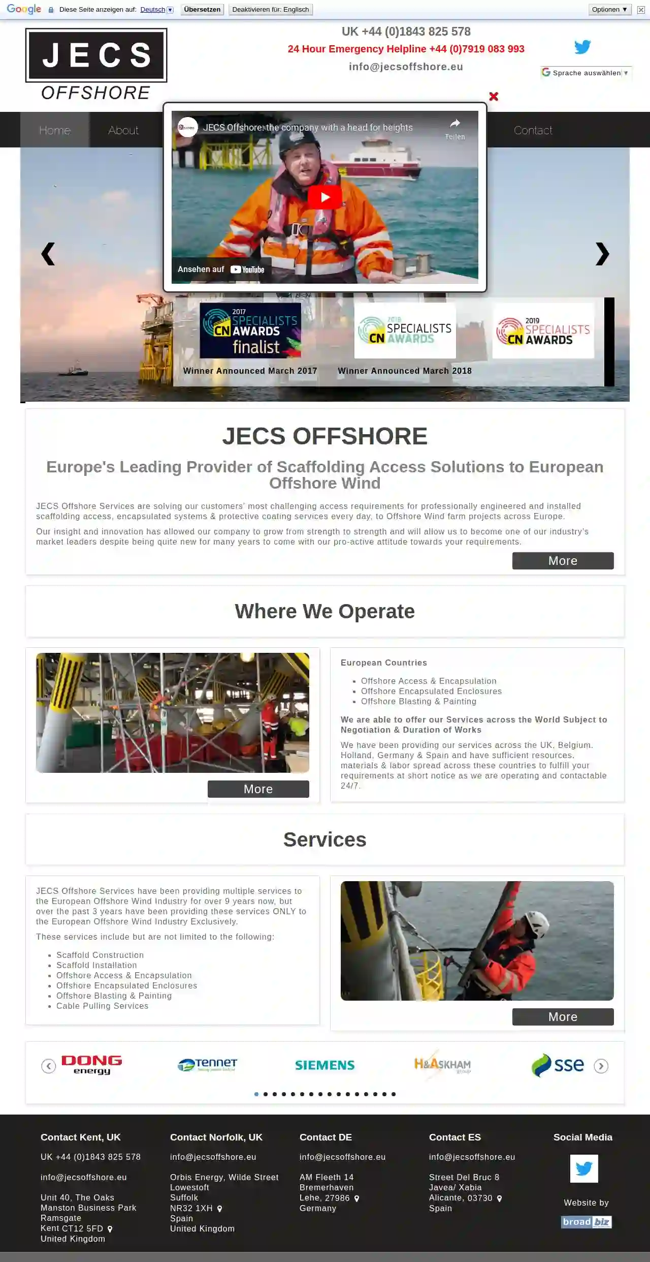 J E C S Offshore Scaffolding Ltd