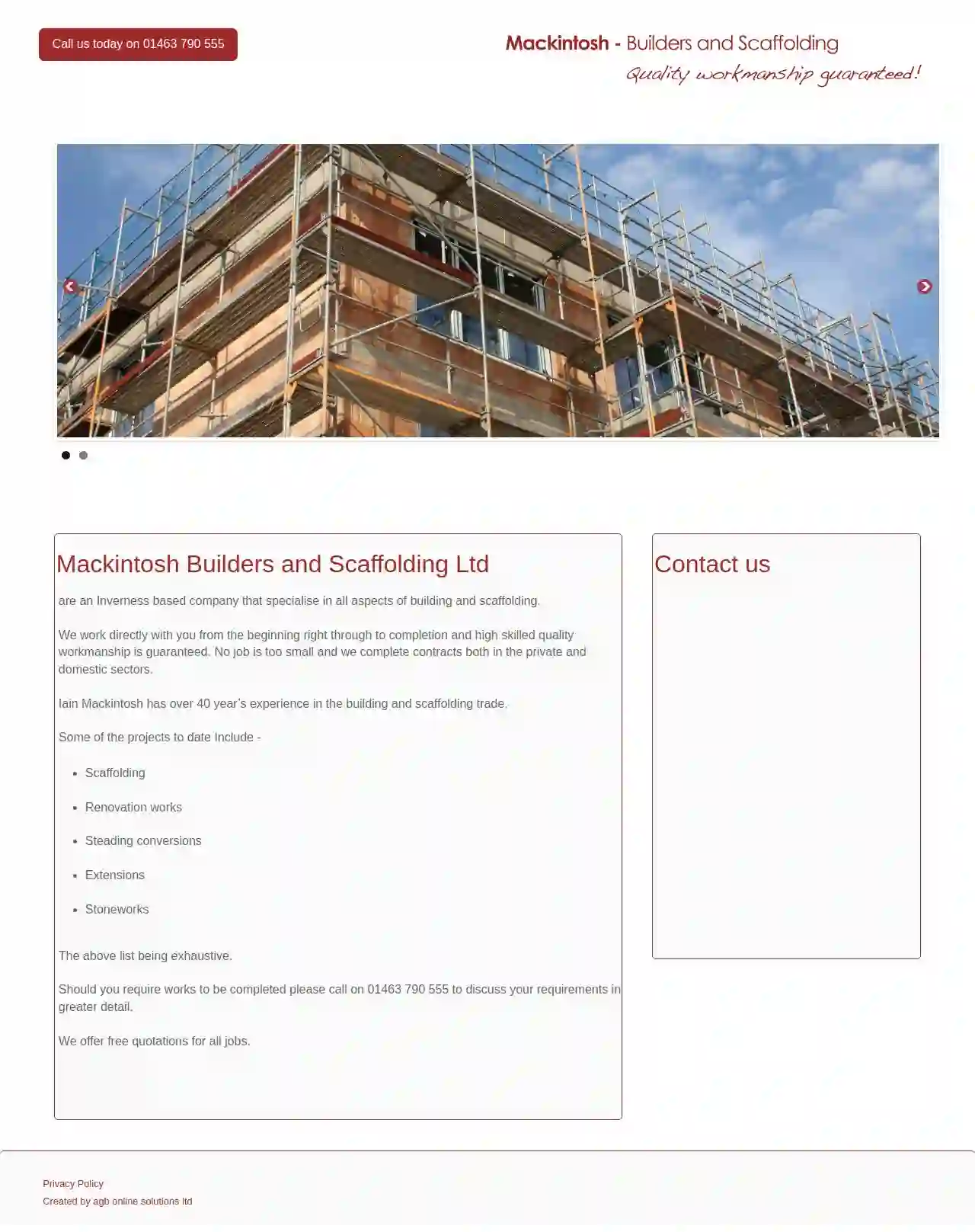 MacKintosh Builders & Scaffolding LTD