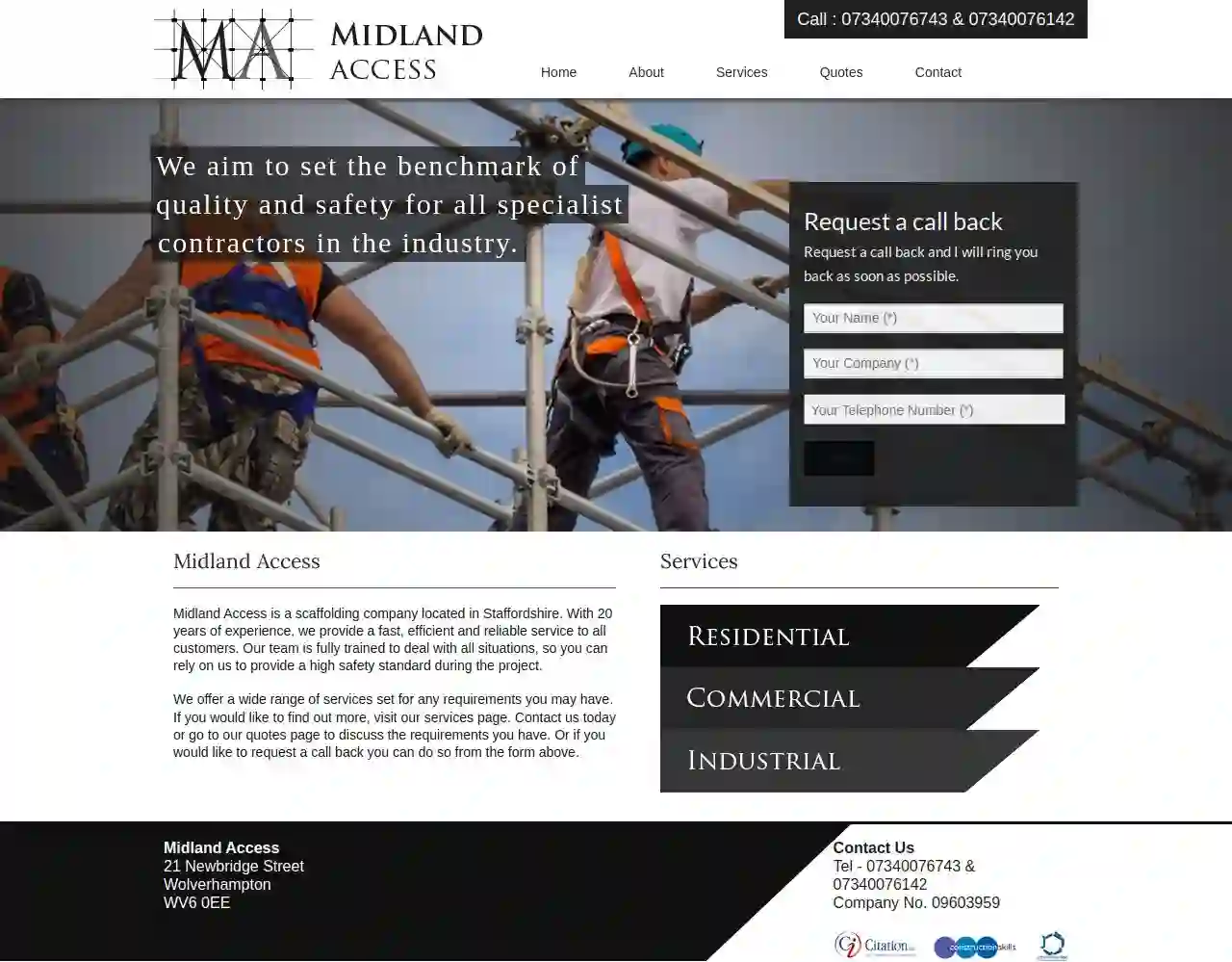 MIDLAND ACCESS SCAFFOLDING SERVICE LTD