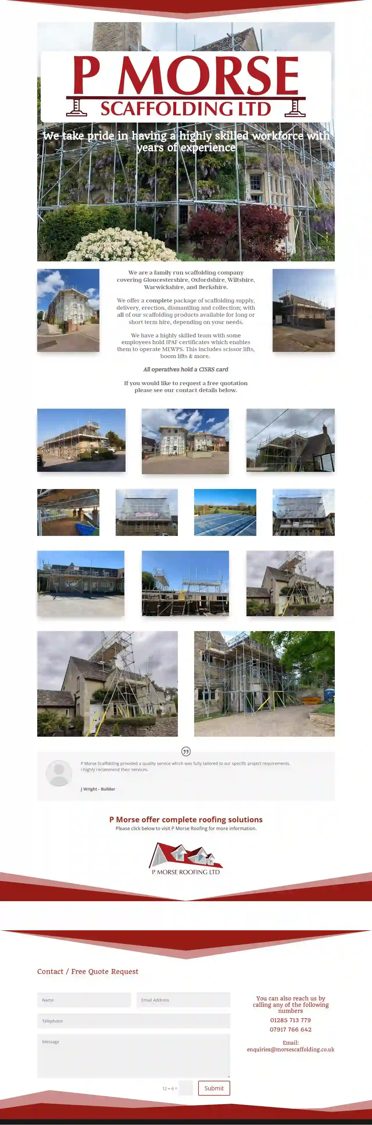 P Morse Scaffolding Ltd