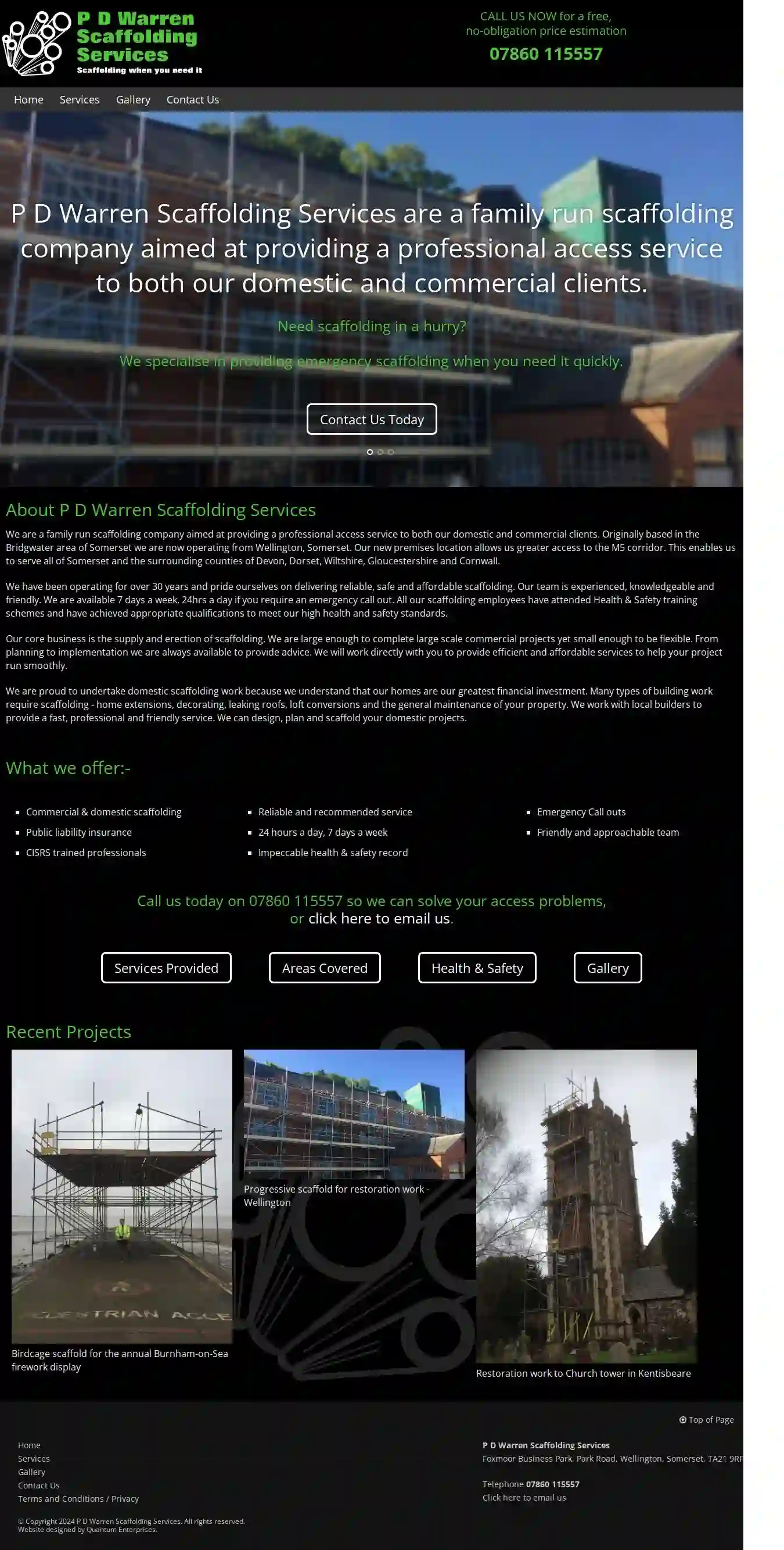 Patrick D Warren Scaffolding Services