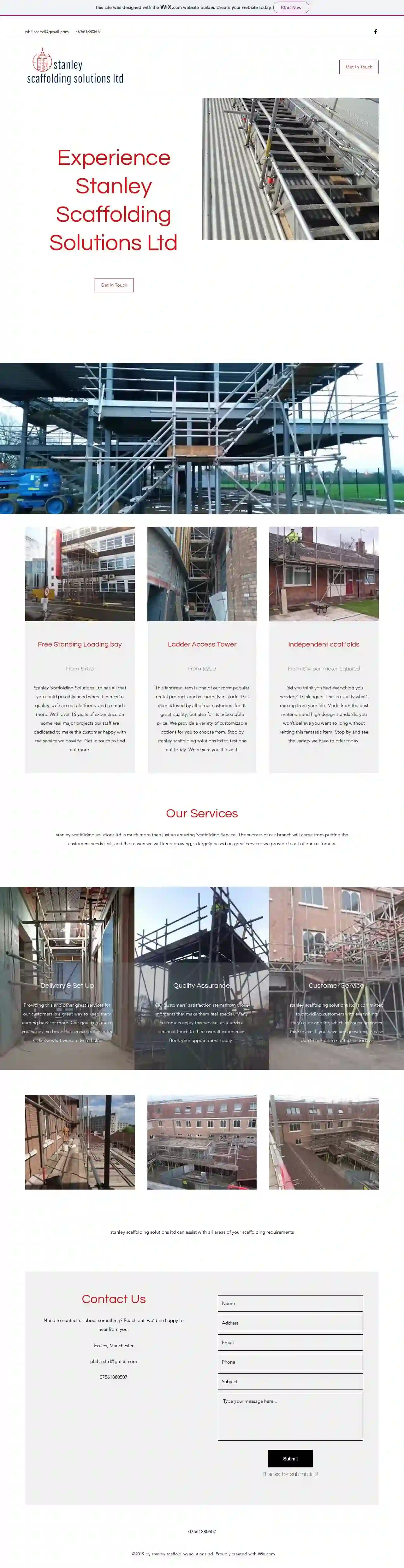 Stanley scaffolding solutions Ltd