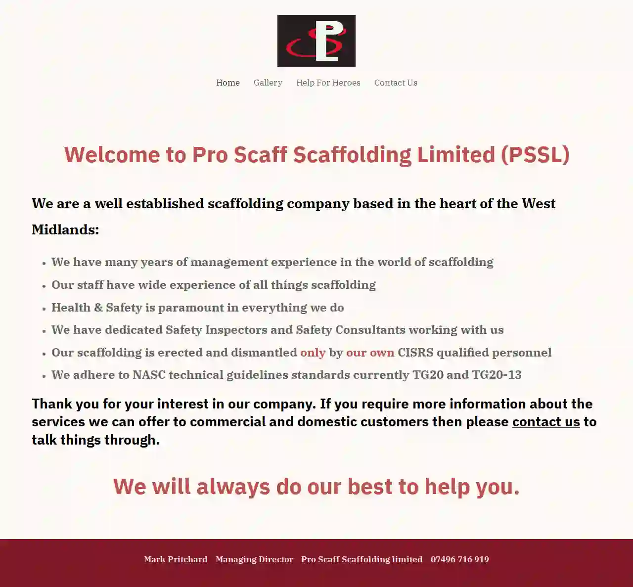 Pro Scaff Scaffolding Ltd
