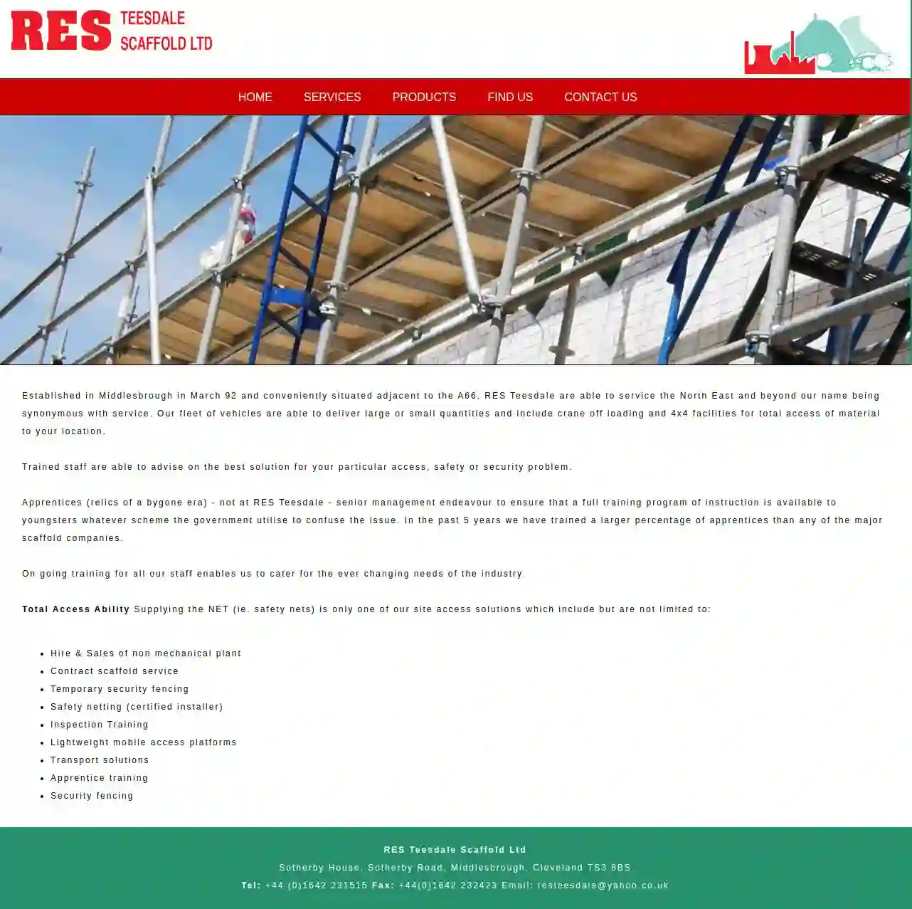 RES Teesdale Scaffold Ltd