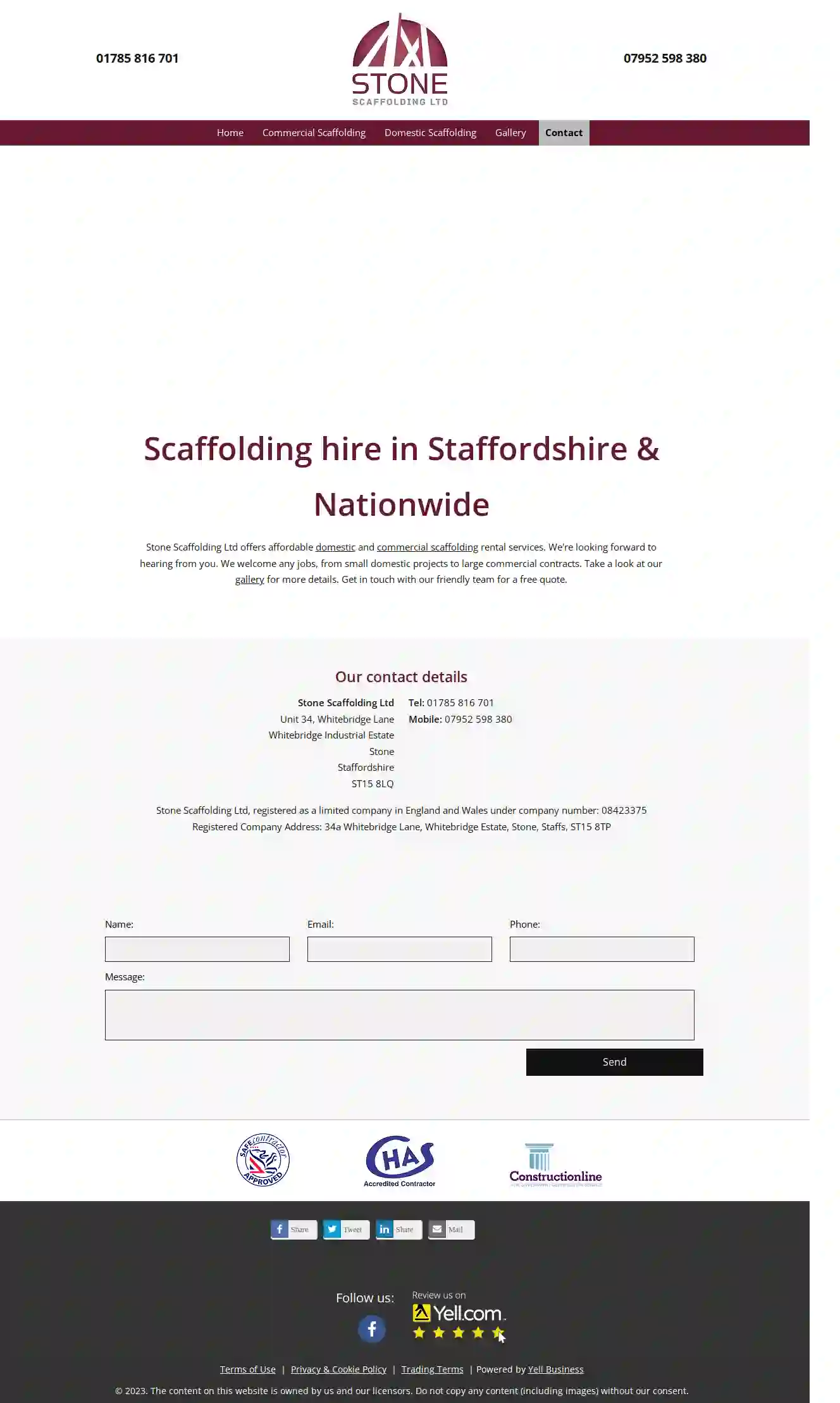 Stone Scaffolding Limited