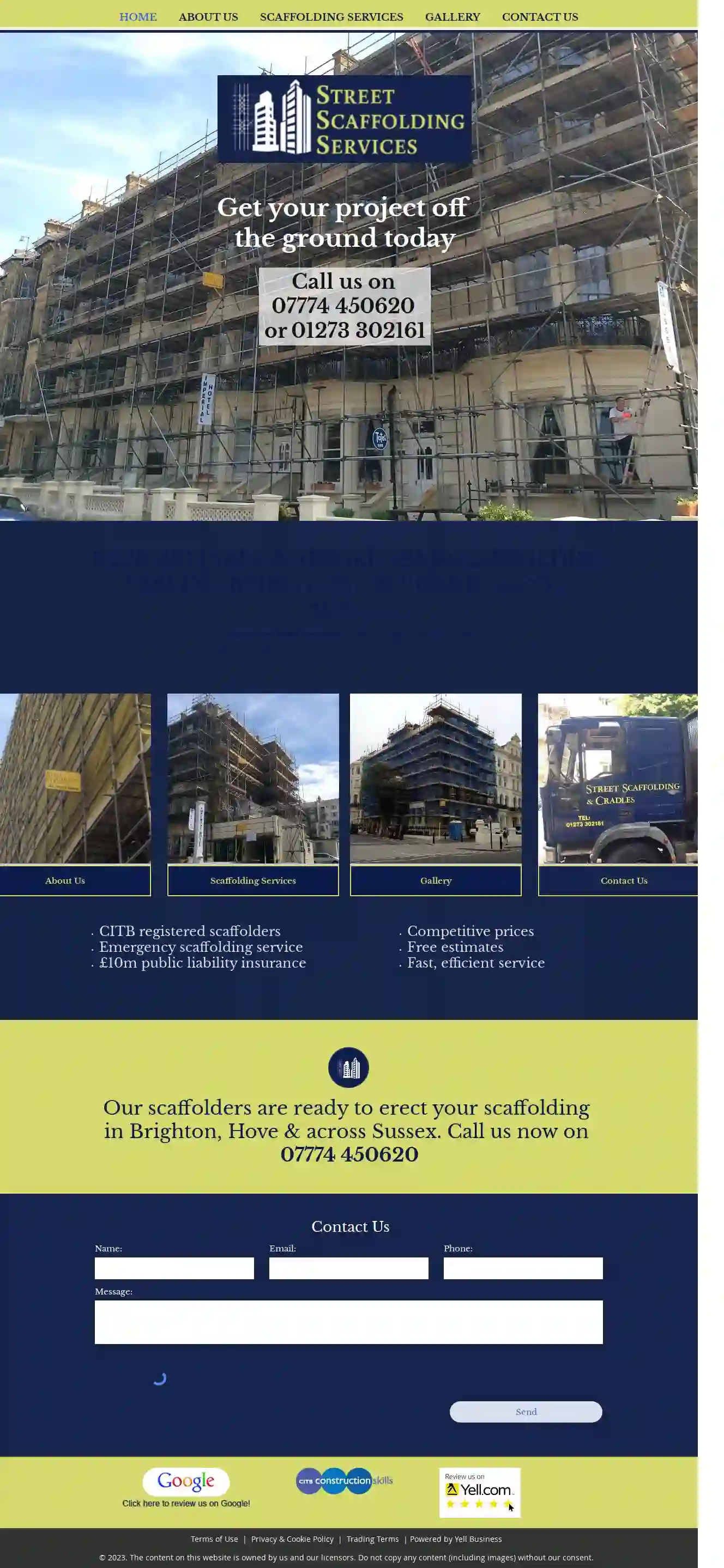 Street Scaffolding Services