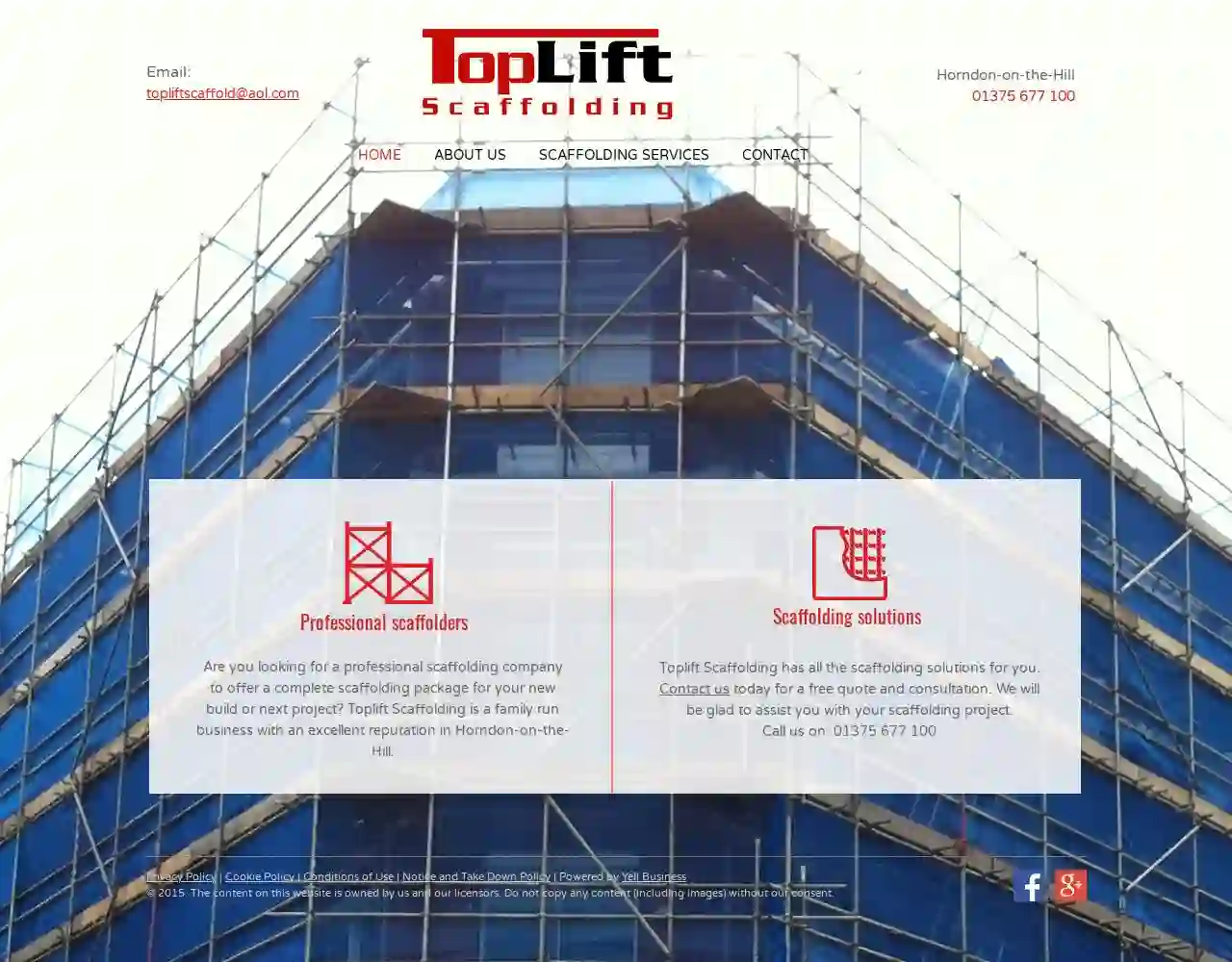 Toplift Scaffolding