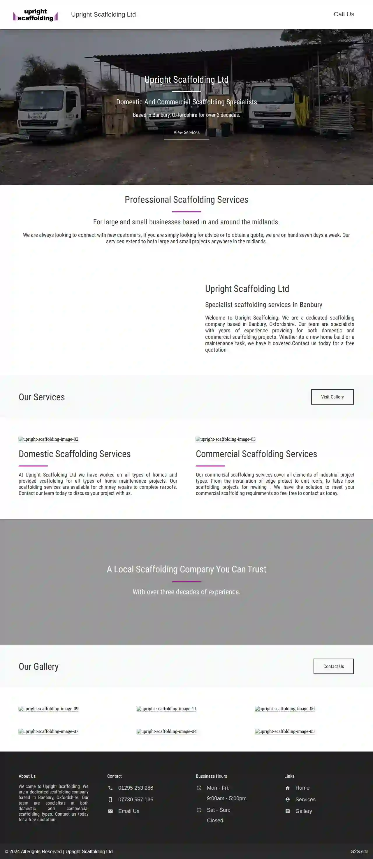 Upright Scaffolding Specialists Ltd