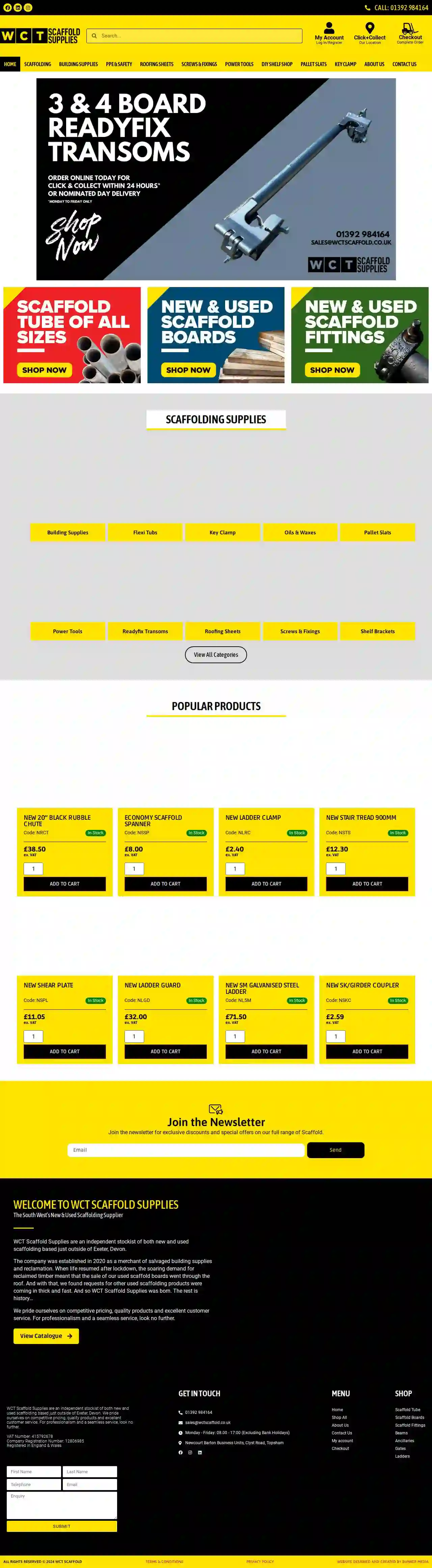 WCT Scaffold Supplies